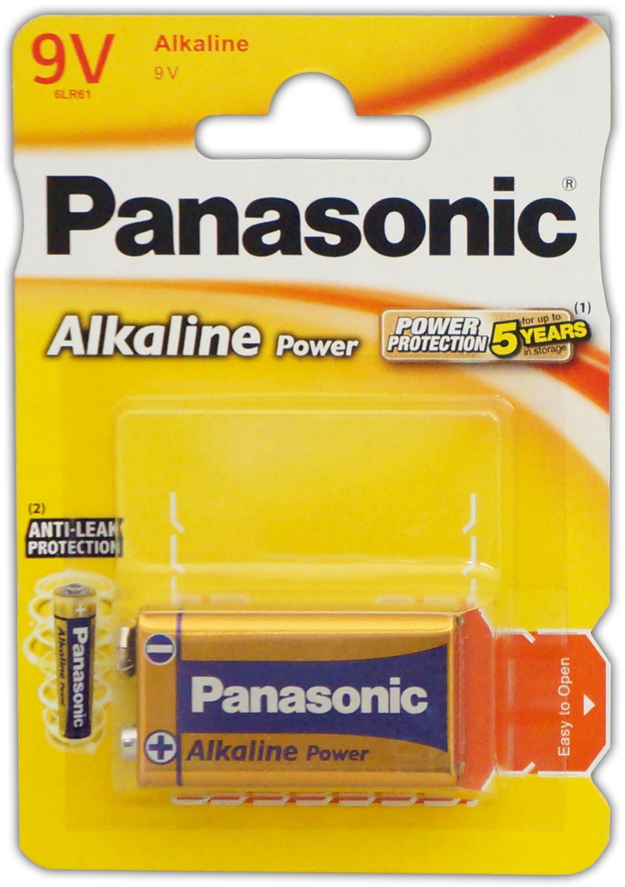 PANASONIC Alkaline Battery 9V I/cd [Splittable]