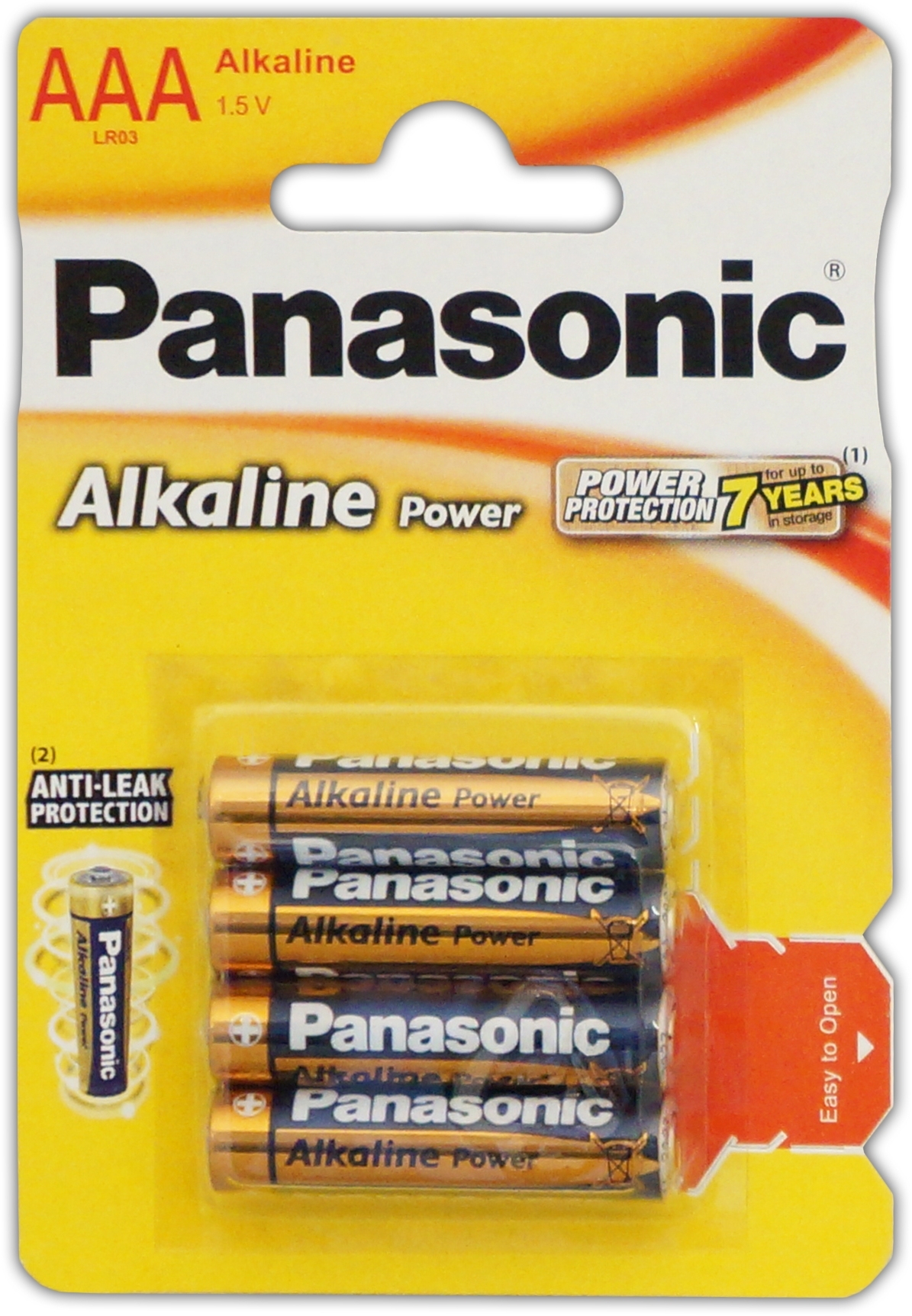 PANASONIC Alkaline Batteries AAA 4`s I/cd [Splittable]