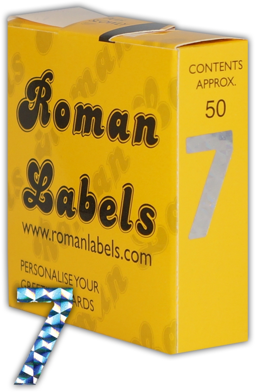 CARD NUMERALS,Holographic No.7 [Packs Only]