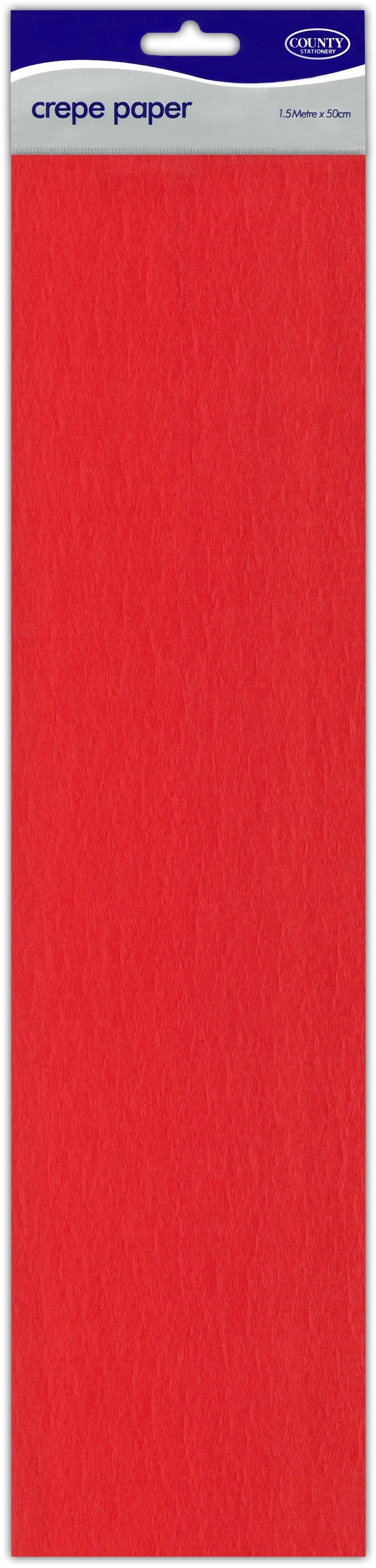 CREPE PAPER,Red 40% 1.5m H/pk [Packs Only]