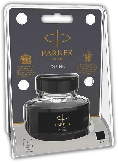 QUINK INK,Black Permanent 57ml H/pk [Splittable]