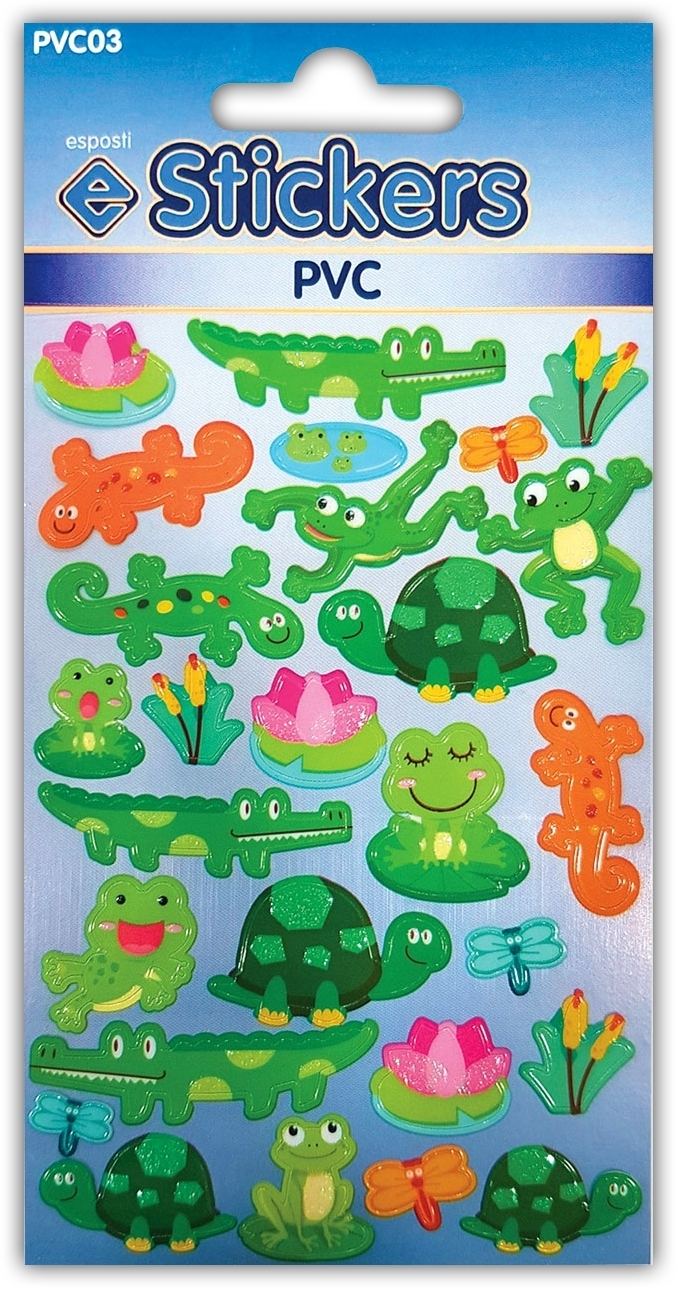 STICKERS,PVC Frogs [Packs Only]