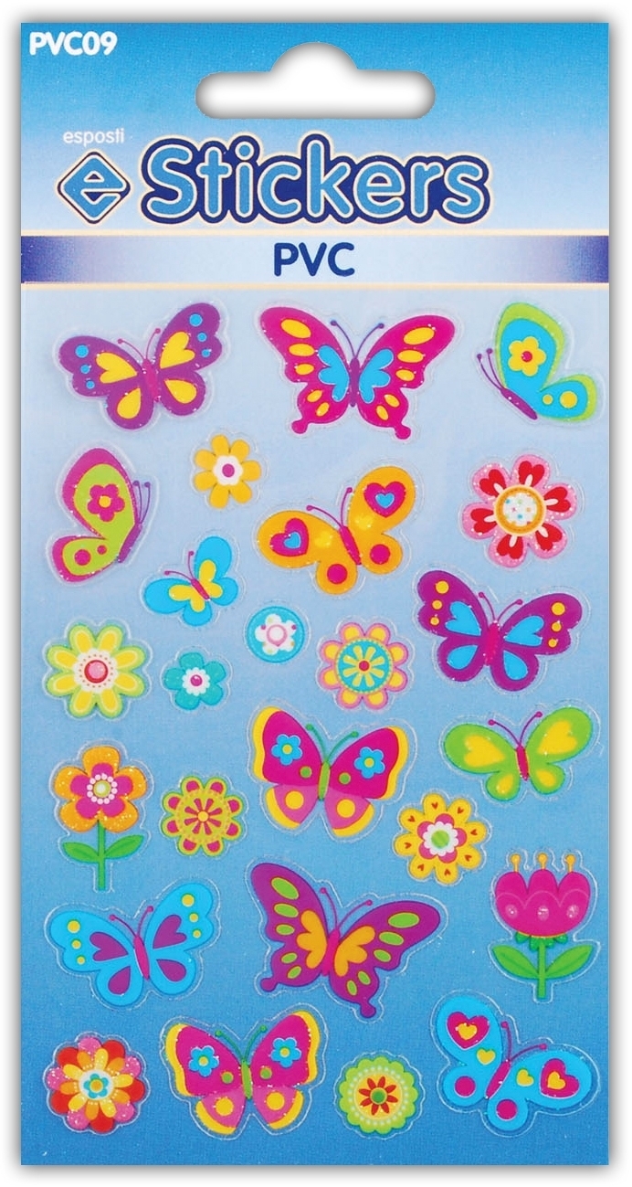 STICKERS,PVC Butterflies [Packs Only]