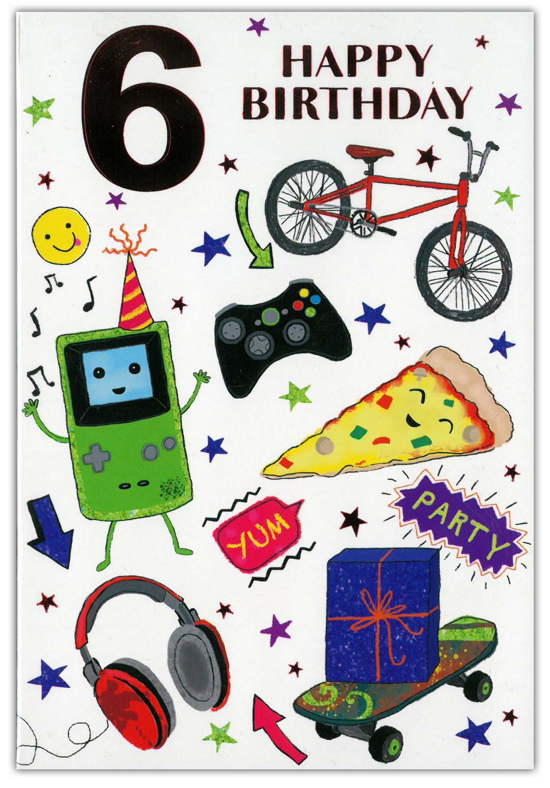 AGE 6 CARDS,Male 6`s Leisure