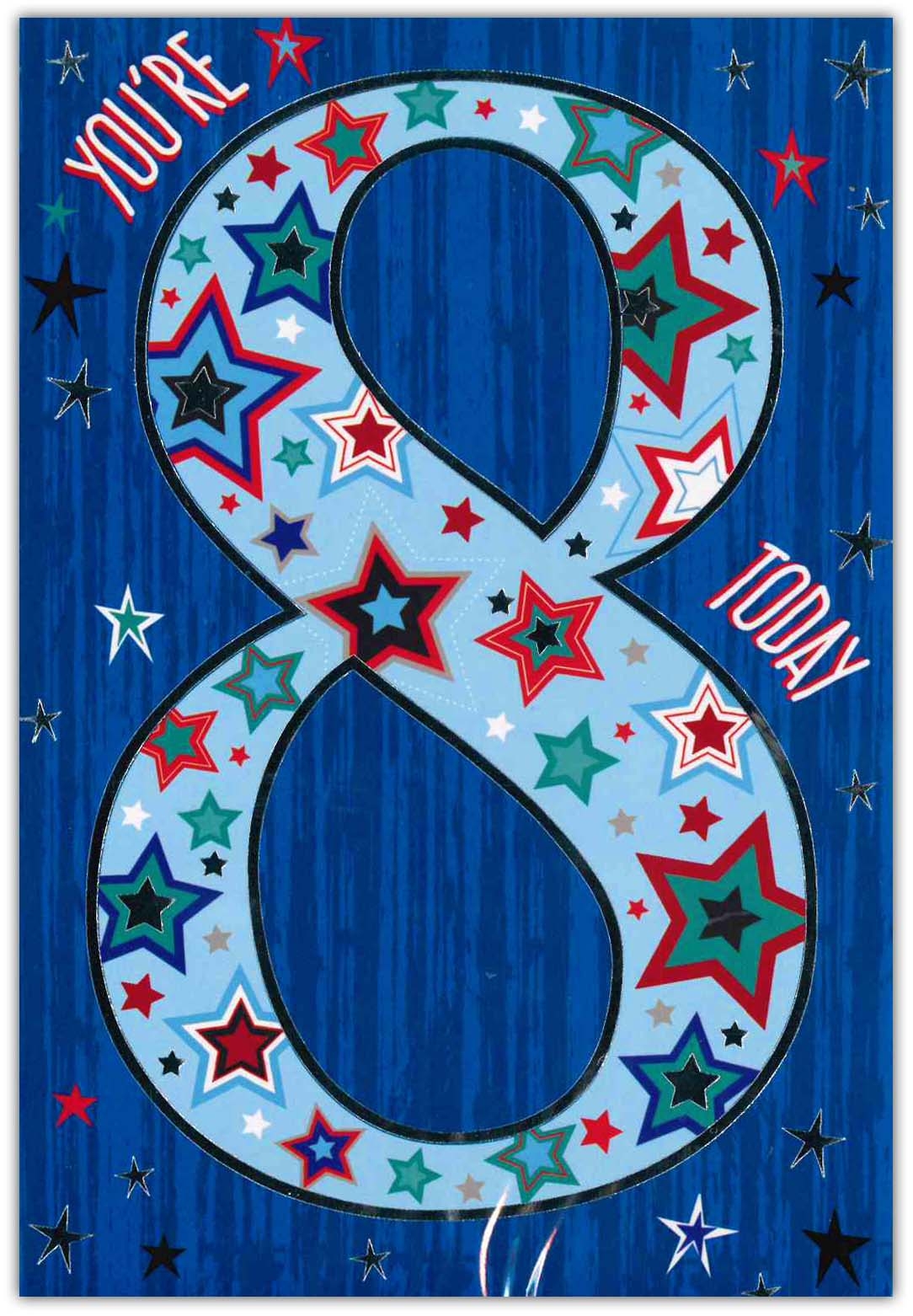 AGE 8 CARDS,Male 6`s Stars