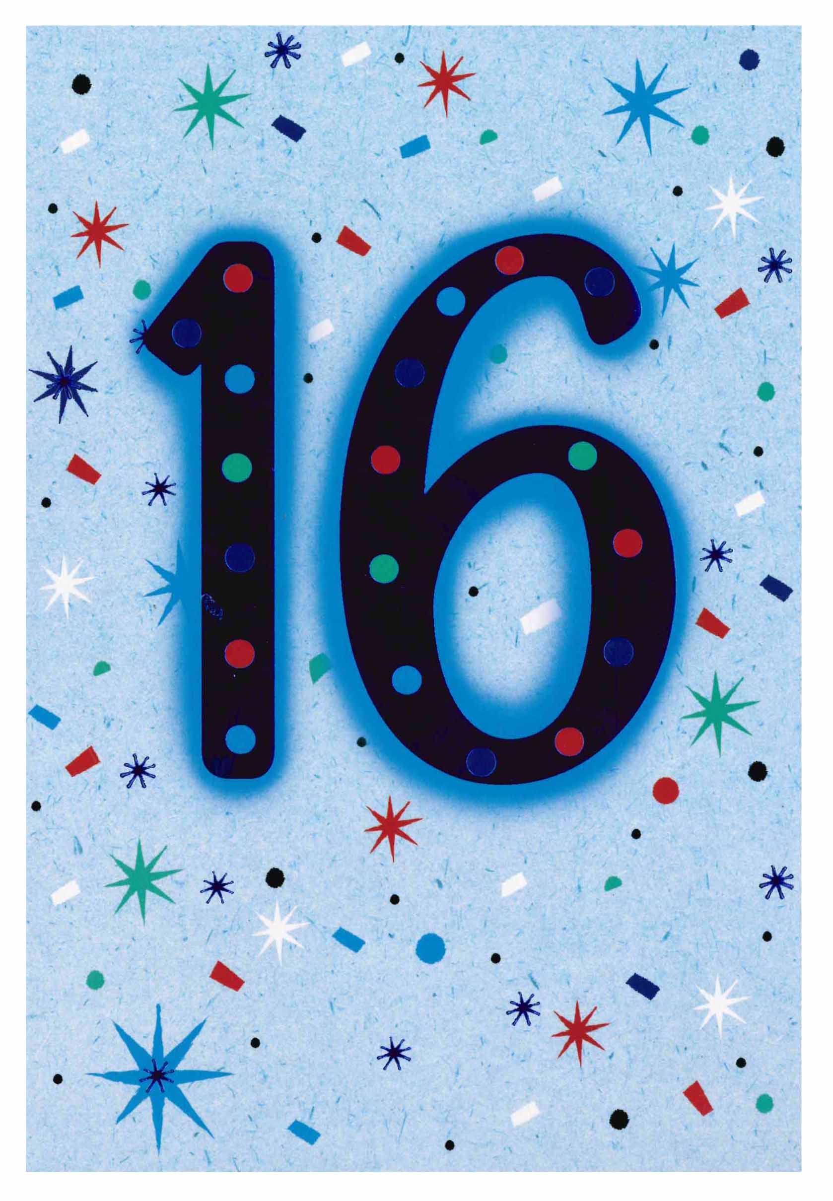 AGE 16 CARDS,Male 6`s Stars