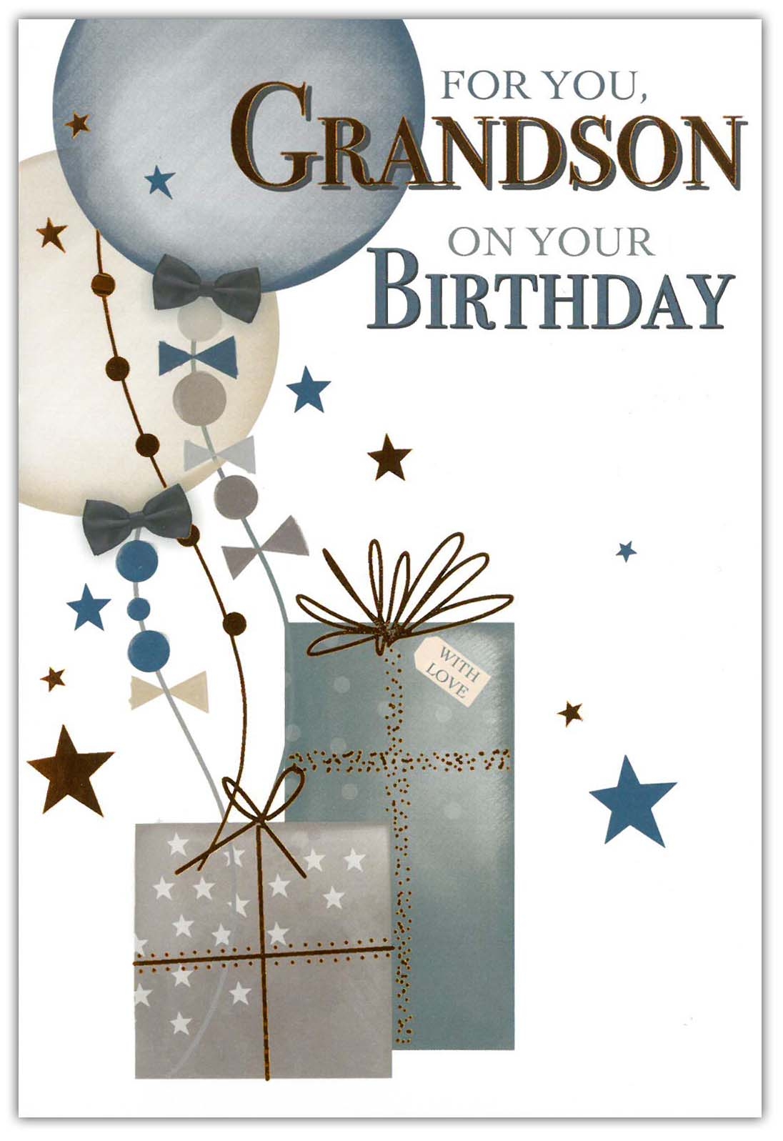 BIRTHDAY CARDS,Grandson 6`s Presents