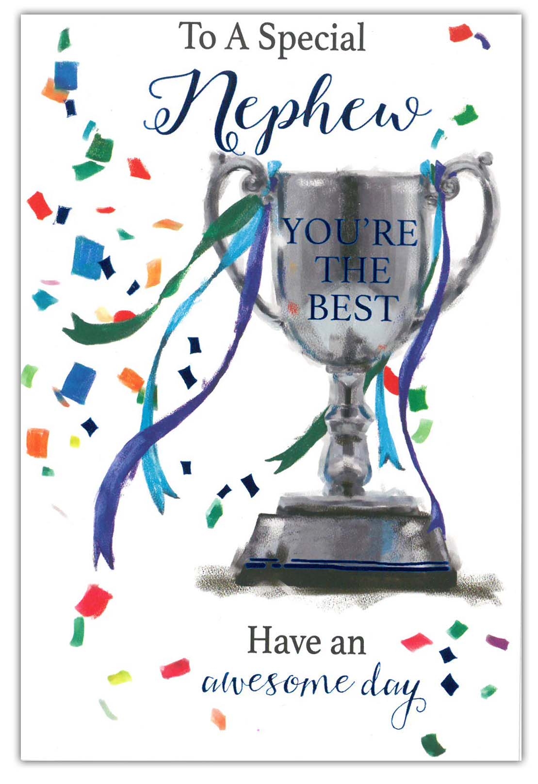 BIRTHDAY CARDS,Nephew 6`s Trophy
