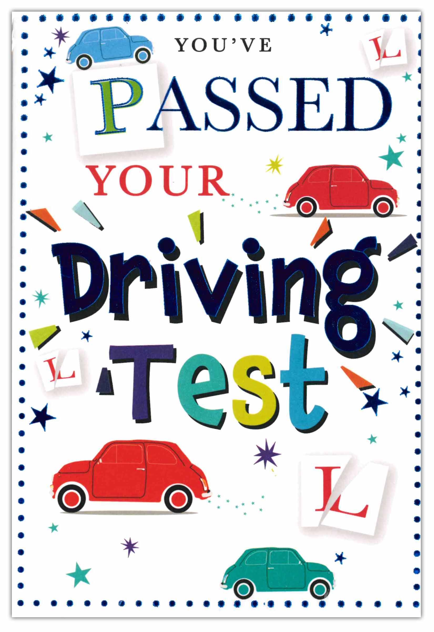 DRIVING TEST PASS CARDS,6`s Car, Lights & Cone
