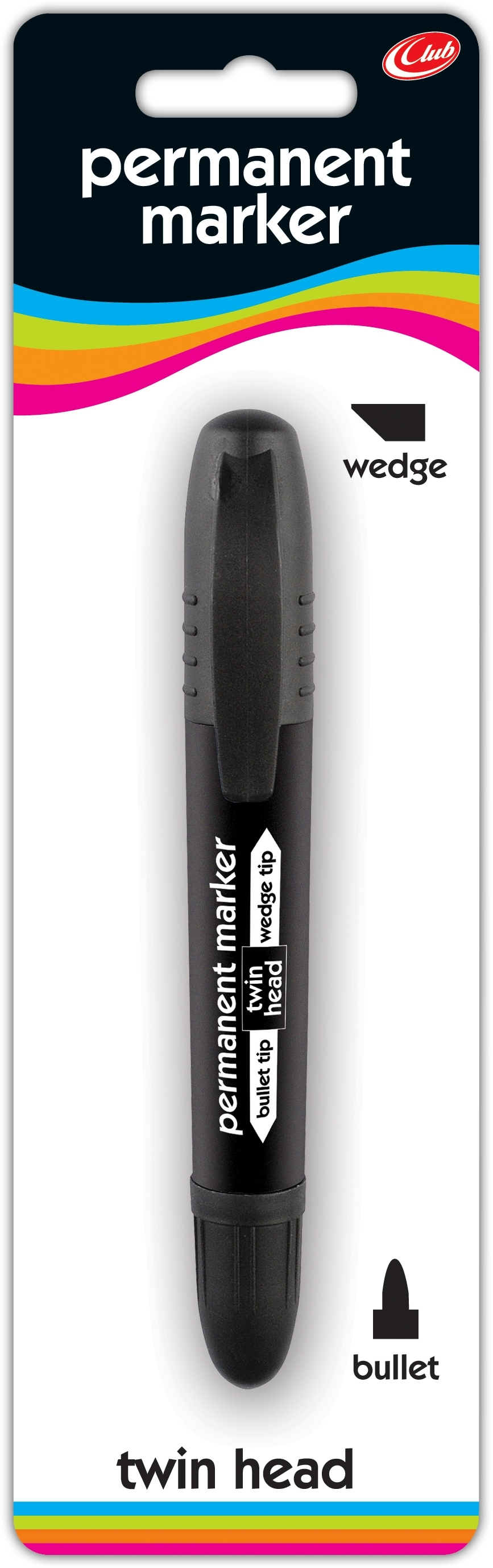 PERMANENT MARKER,Twin Tip Black I/cd (Club) CB480 [Packs Only]