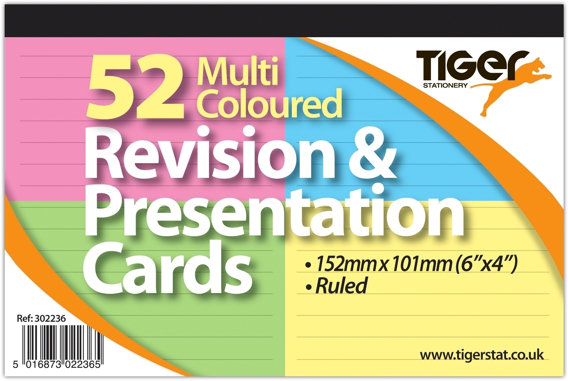 REVISION & PRESENTATION CARDS Multi Coloured,6x4in 52`s [Packs Only]