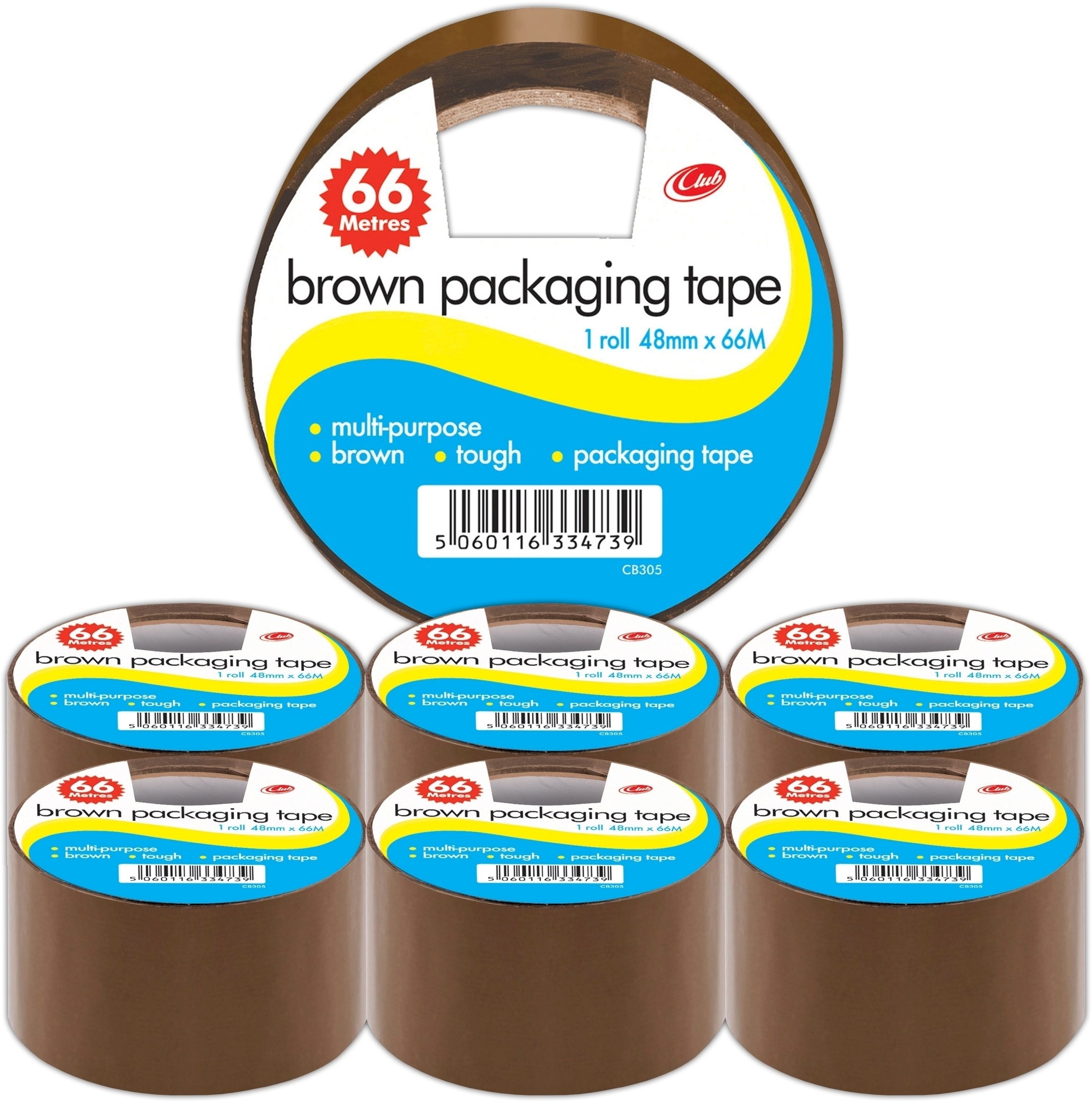 BUFF TAPE, Polypropylene 48x66 (Club) CB305 (Bulk) [Packs Only]