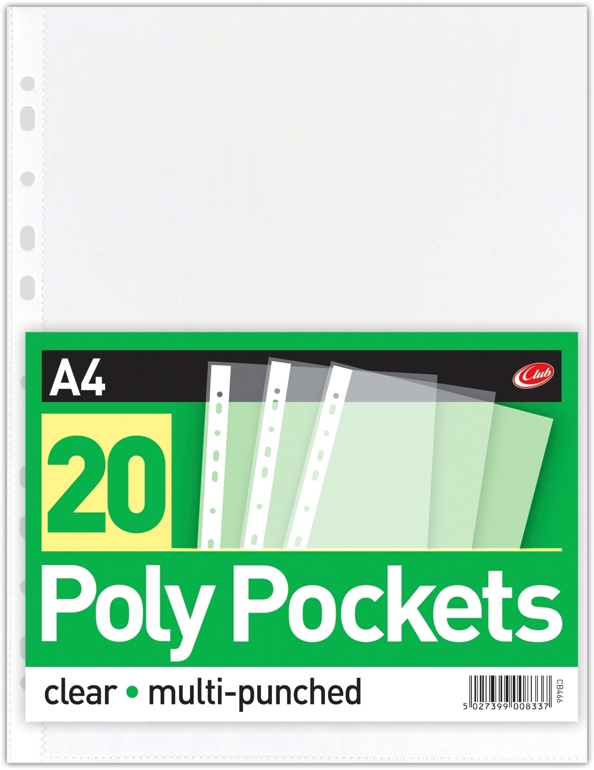 POLY POCKETS,A4 20`s (Club) CB466 [Splittable]