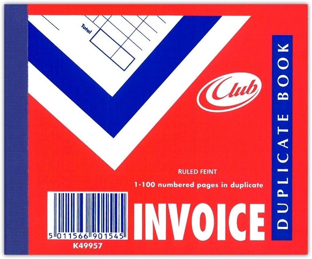 DUPLICATE BOOK,Invoice 4x5/106x125mm (Club) [Splittable]