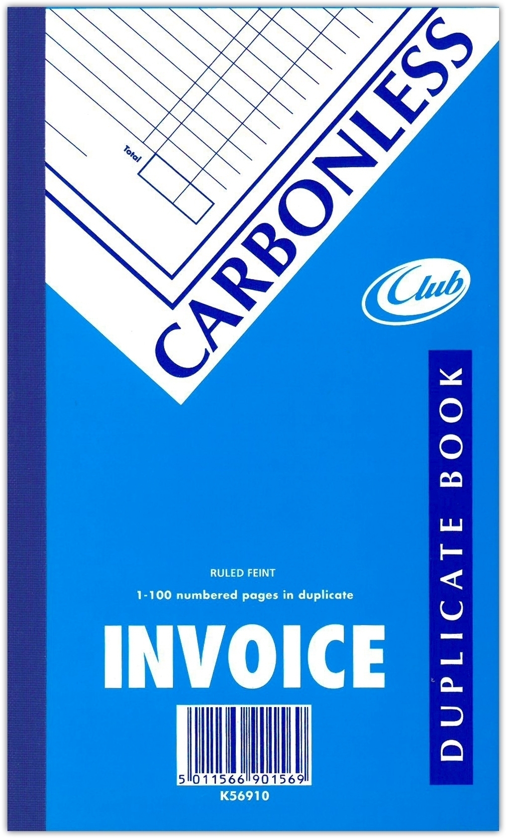 DUPLICATE BOOK,NCR Invoice 8.25x5/206x125mm (Club) [Splittable]