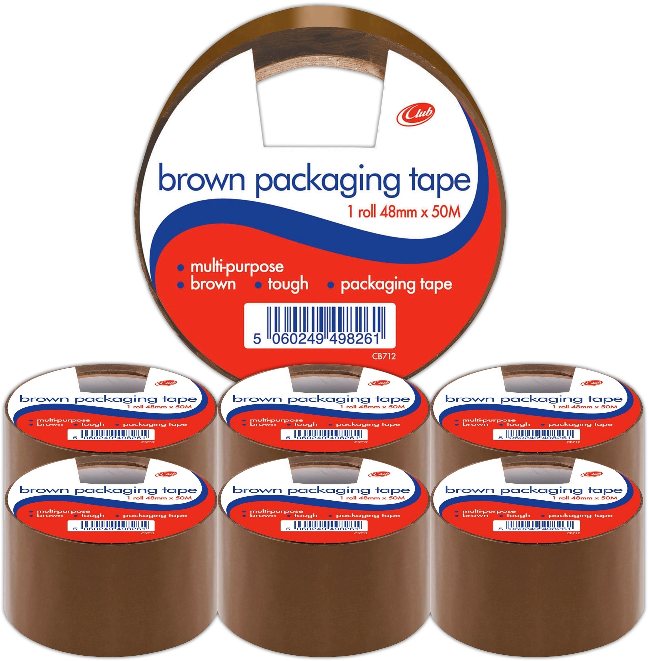 BUFF TAPE,Poly/Prop 48x50 (Club) CB712 [Packs Only]