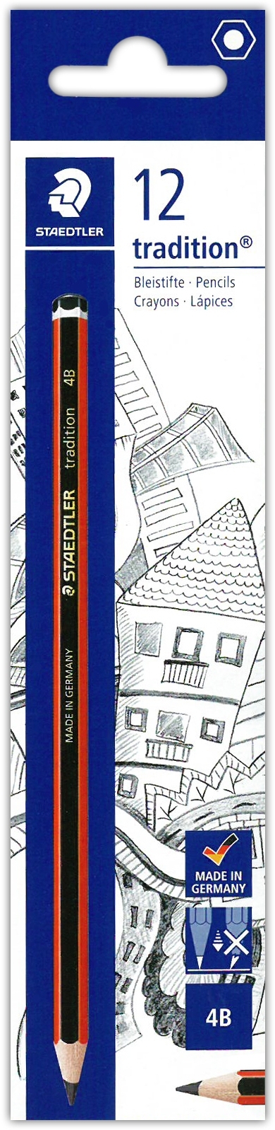 PENCIL,Tradition 4B (Staedtler) [Packs Only]