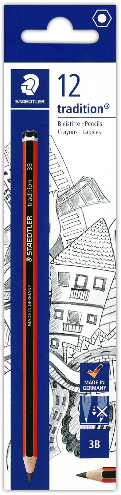 PENCIL,Tradition 3B (Staedtler) [Packs Only]