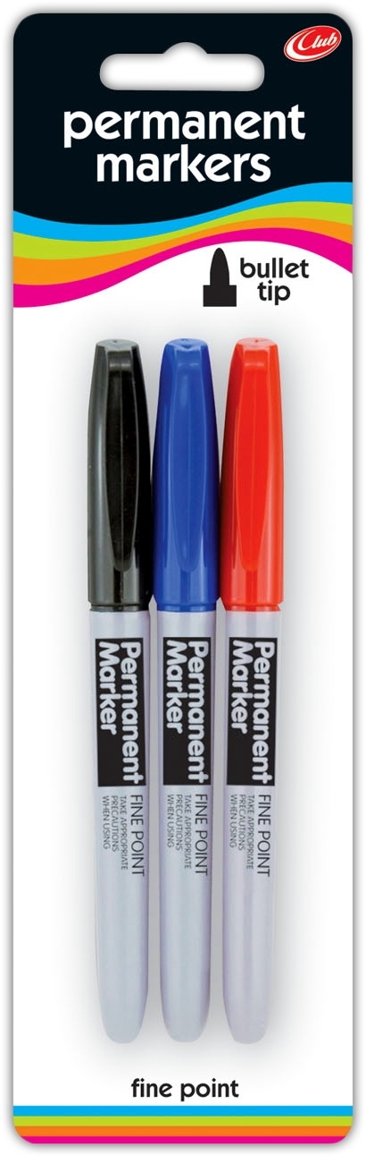 PERMANENT MARKER,Bullet Asst. 3`s I/cd [Splittable]