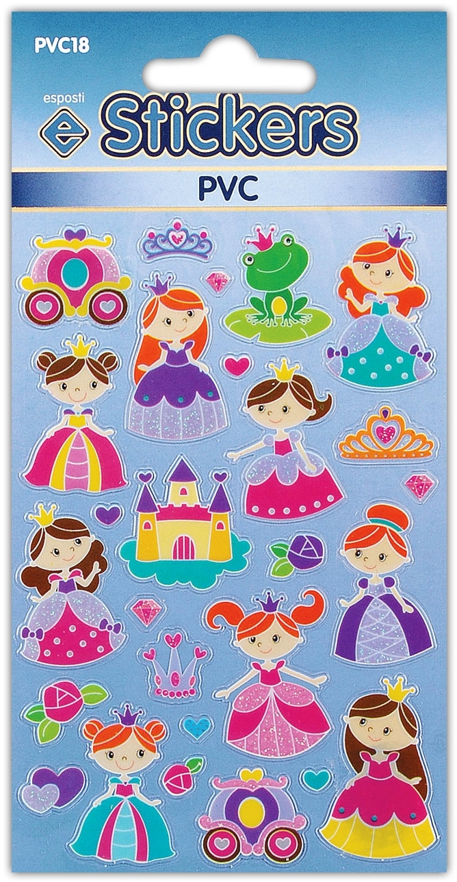 STICKERS,PVC Princesses [Packs Only]