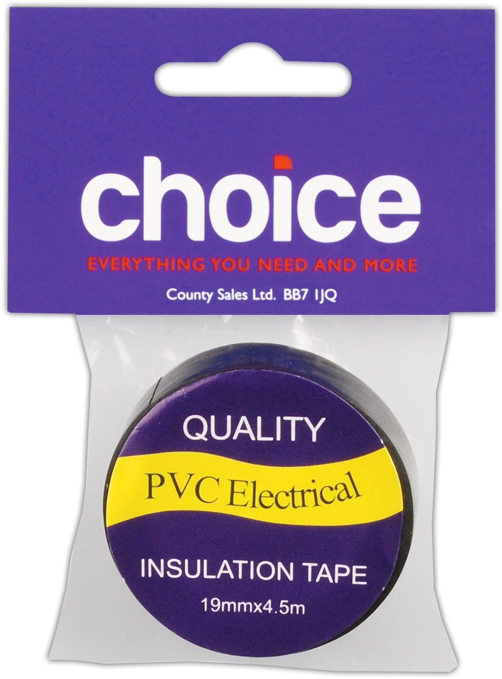 TAPE,Black Insulating 19x4.5m I/cd [Packs Only]