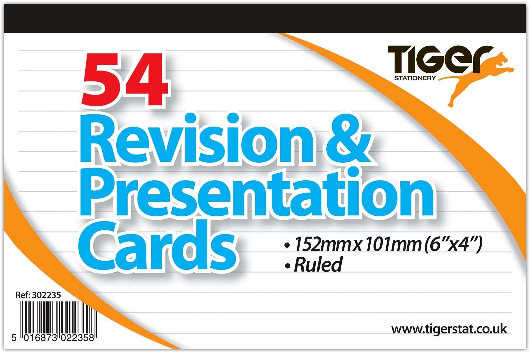 REVISION & PRESENTATION CARDS White 6x4 54`s [Packs Only]