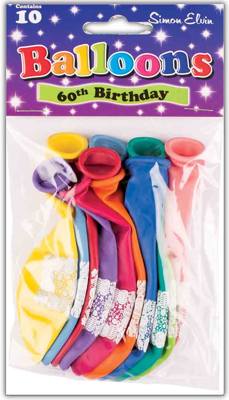 BALLOONS,60 Today 10`s [Packs Only]