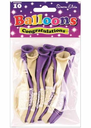 BALLOONS,Congratulations 10`s [Packs Only]