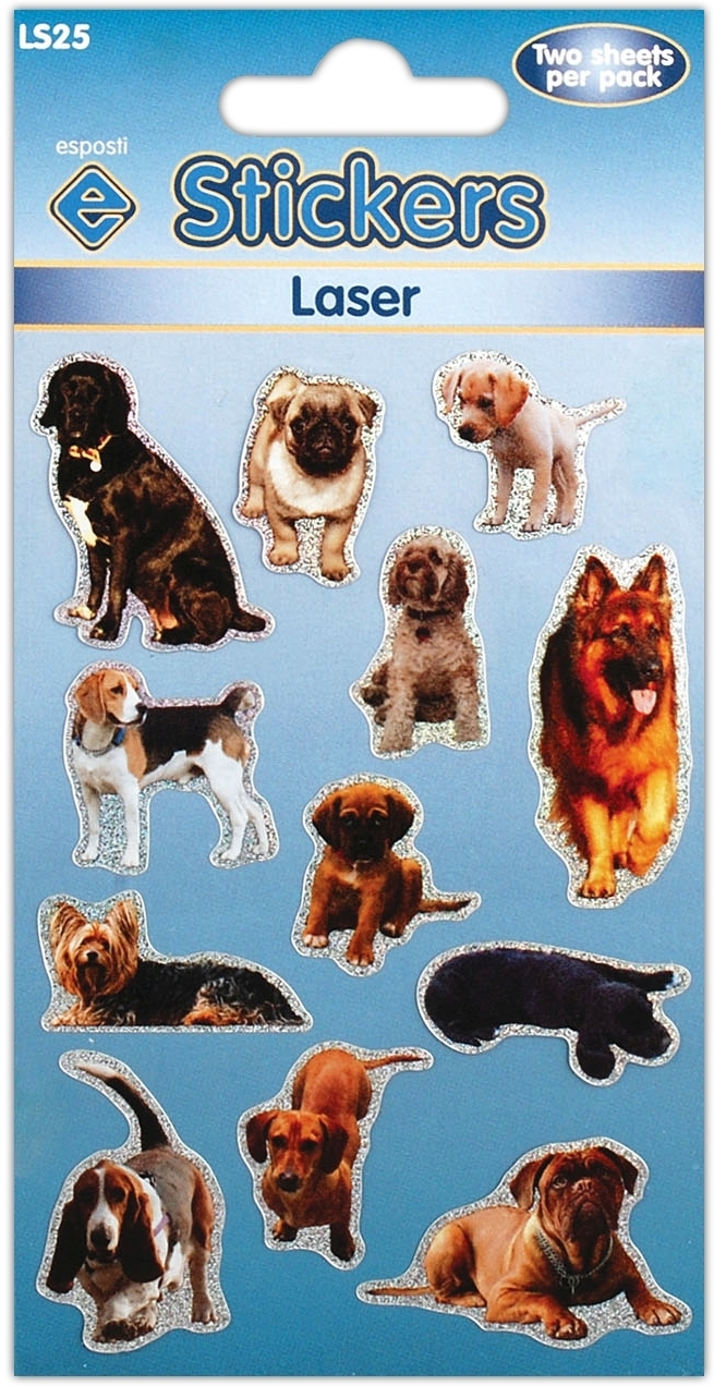 STICKERS,Laser Dogs & Puppies [Packs Only]