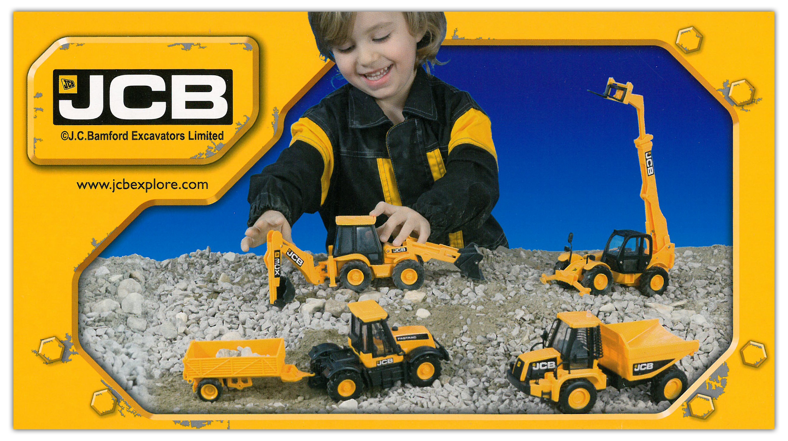 VEHICLE,Construction JCB 4 Asst.1:32 Bxd [Splittable]