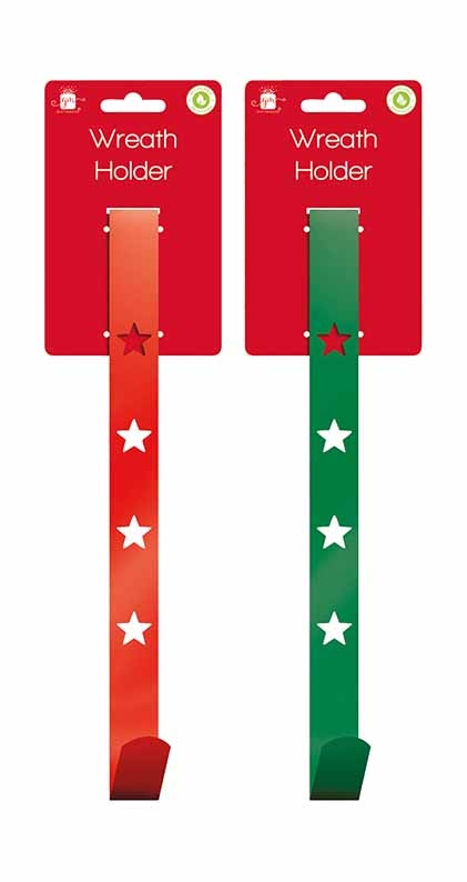 WREATH HOLDER, 2 Assorted Colours H/pk [Splittable]