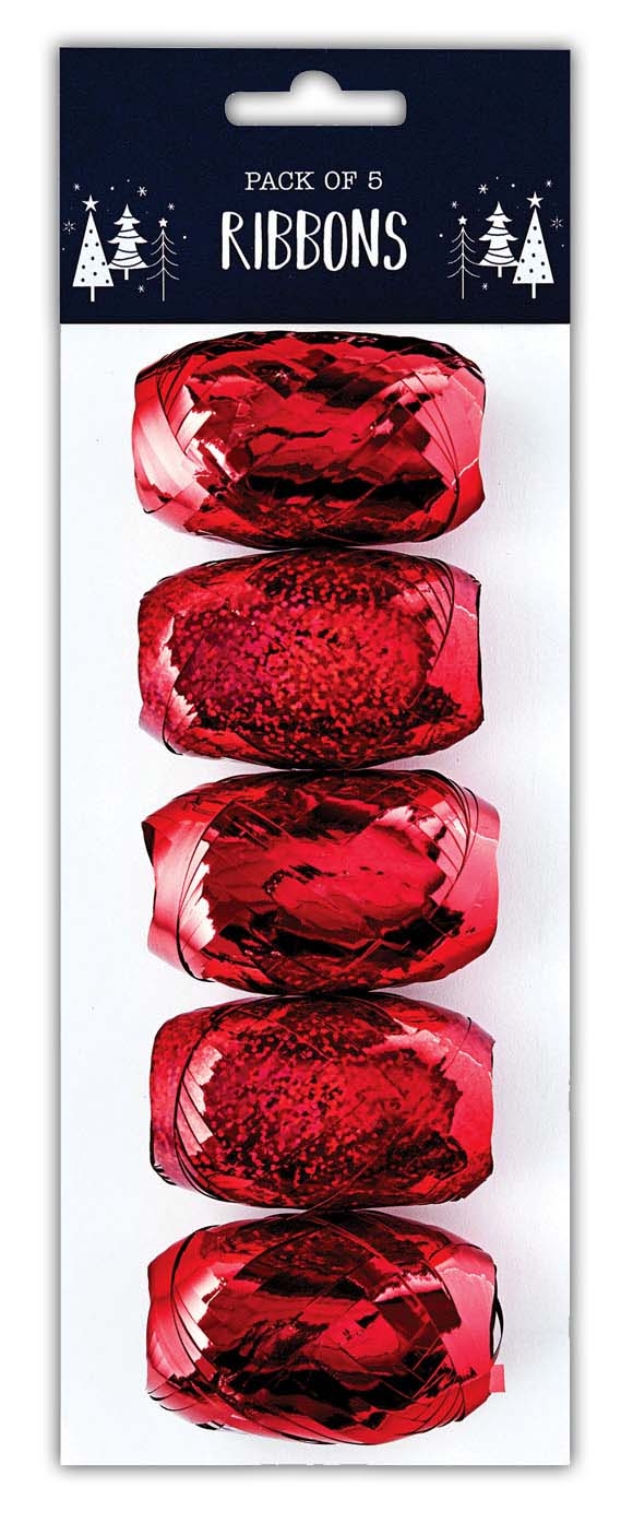 RIBBON COP,Red 5`s H/pk [Packs Only]