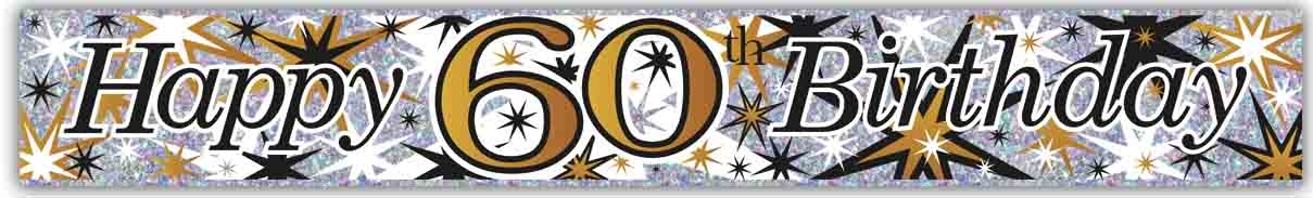 BANNER,HAPPY 60th [Packs Only]