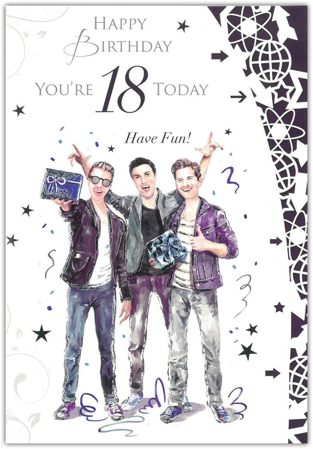 AGE 18 CARDS Male 6`s Presents (Was 0.88)