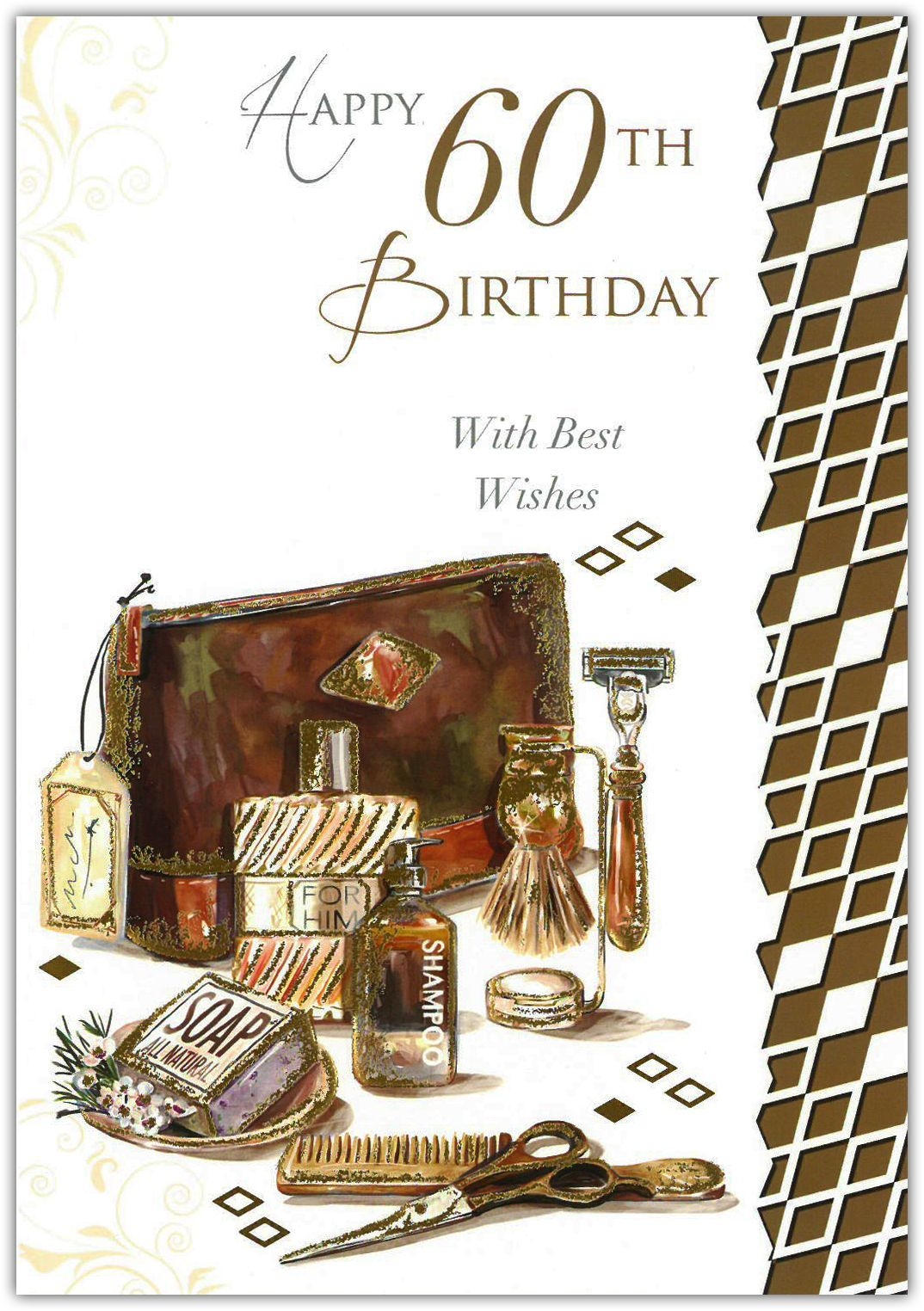 AGE 60 CARDS,Male 6`s Grooming Products (Was 0.88)