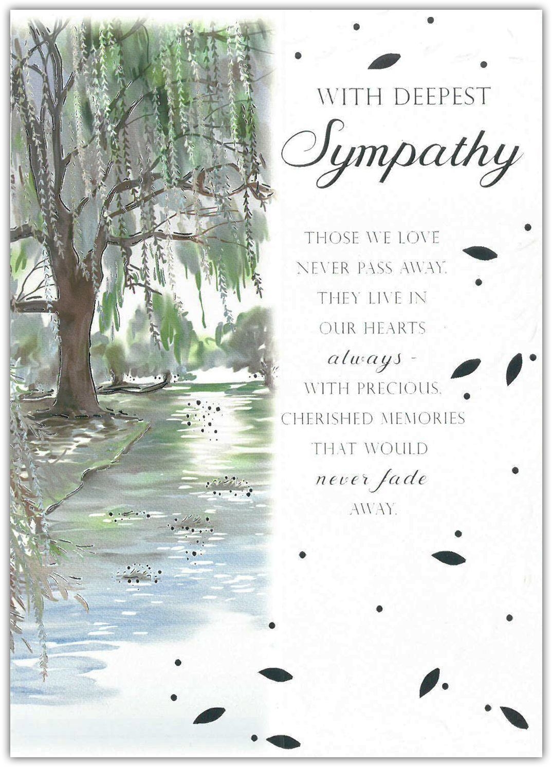 SYMPATHY CARDS,6`s Weeping Willow (Was 0.88)