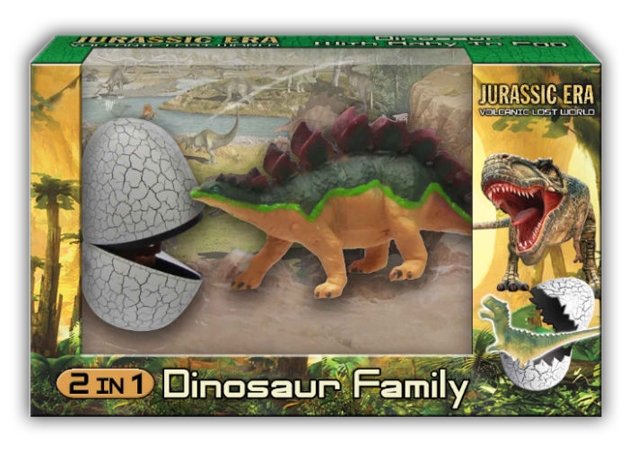 DINOSAUR FAMILY,2 in 1, Jurassic Era,Boxed [Splittable]