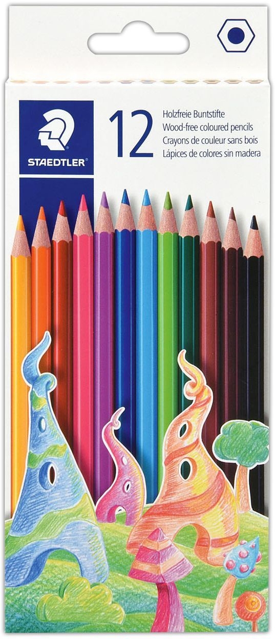PENCIL,Coloured 12xFL H/pk Staedtler Bxd [Splittable]