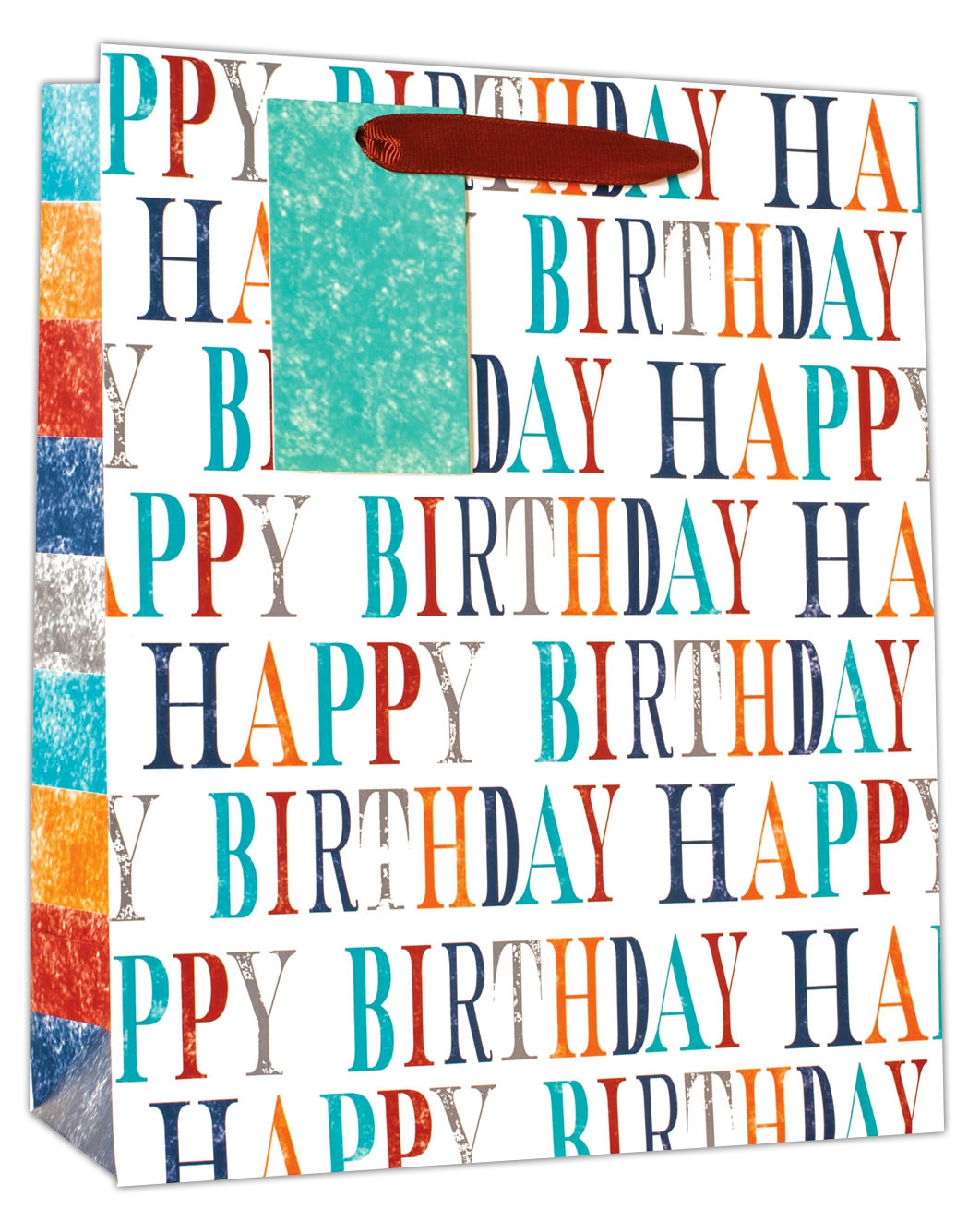 GIFT BAG,Happy Birthday Text (Medium) [Packs Only]