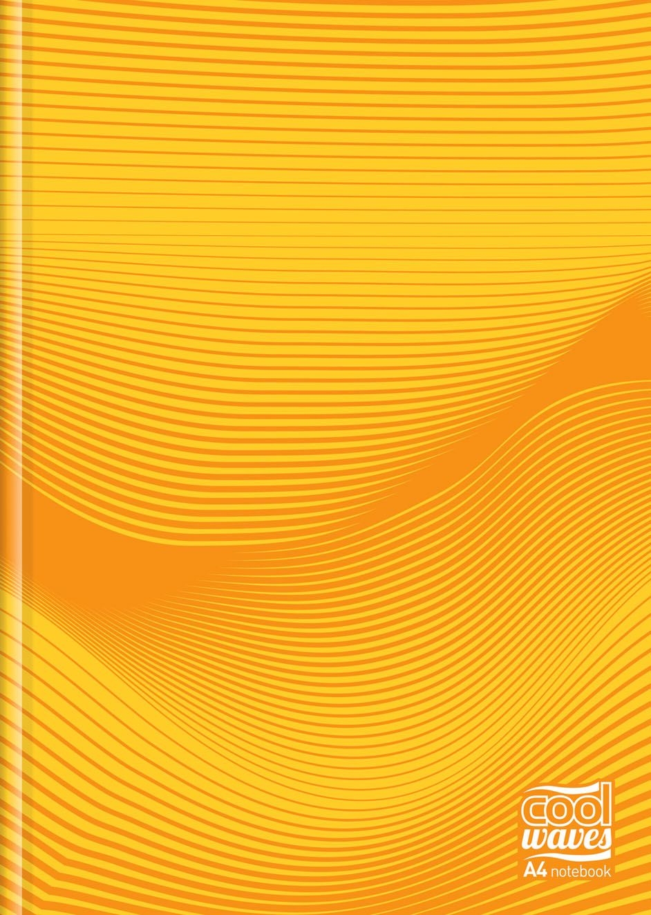 NOTEBOOK,Casebound A4 160pg Cool Waves CB735 [Packs Only]