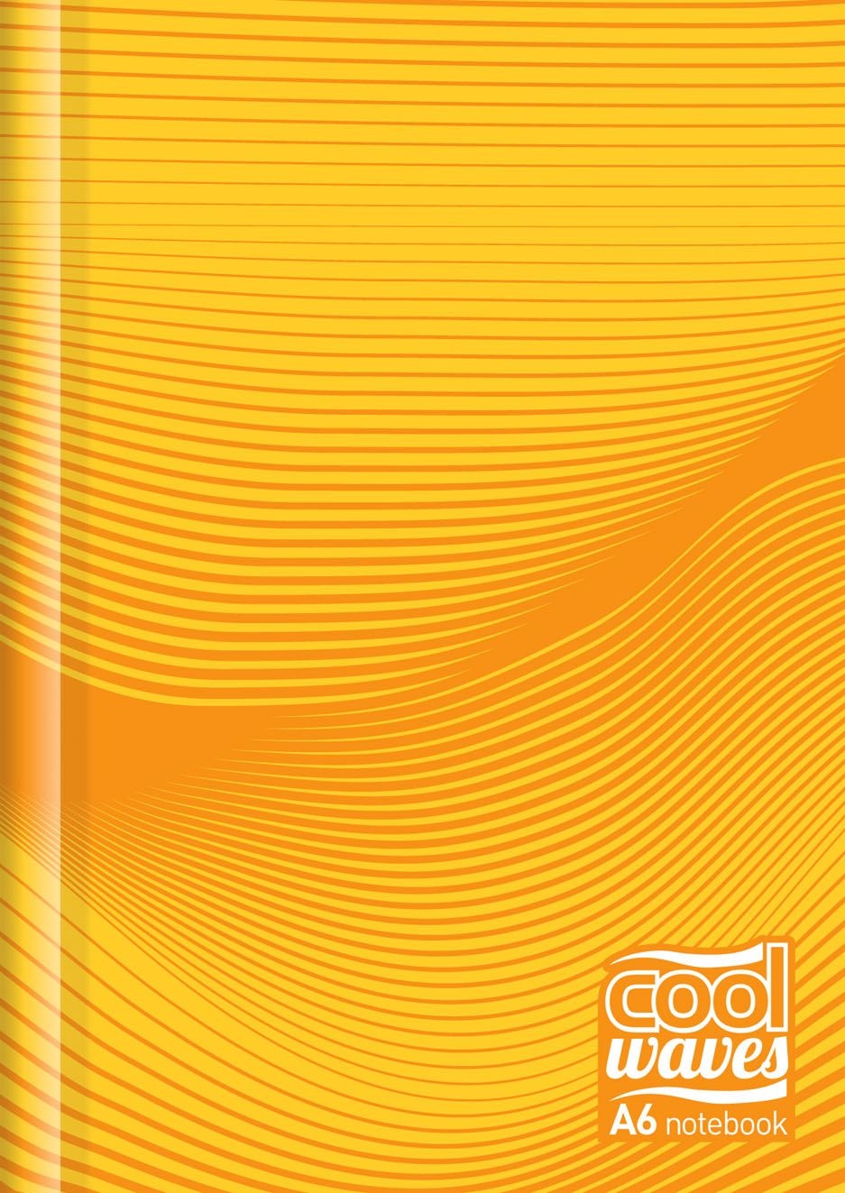 NOTEBOOK,Casebound A6 160pg Cool Waves CB737 [Packs Only]