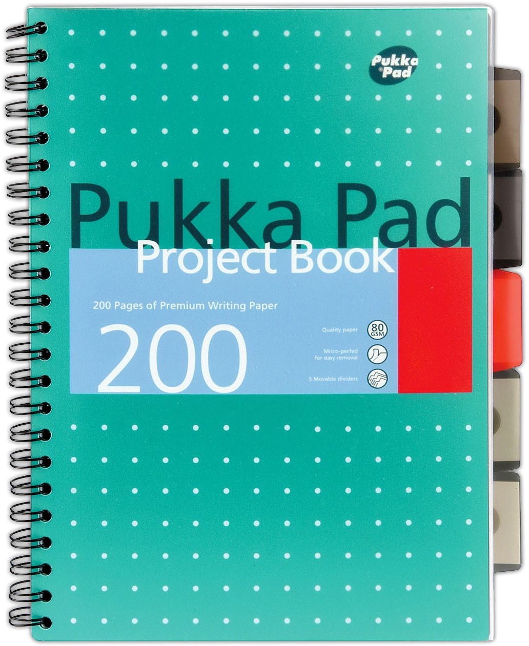 PROJECT BOOK,Pukka Pad,A4 Twin Wire Metallic 200pg [Packs Only]