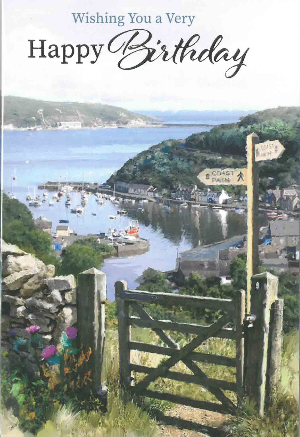 BIRTHDAY CARDS,6`s Coastal Scene