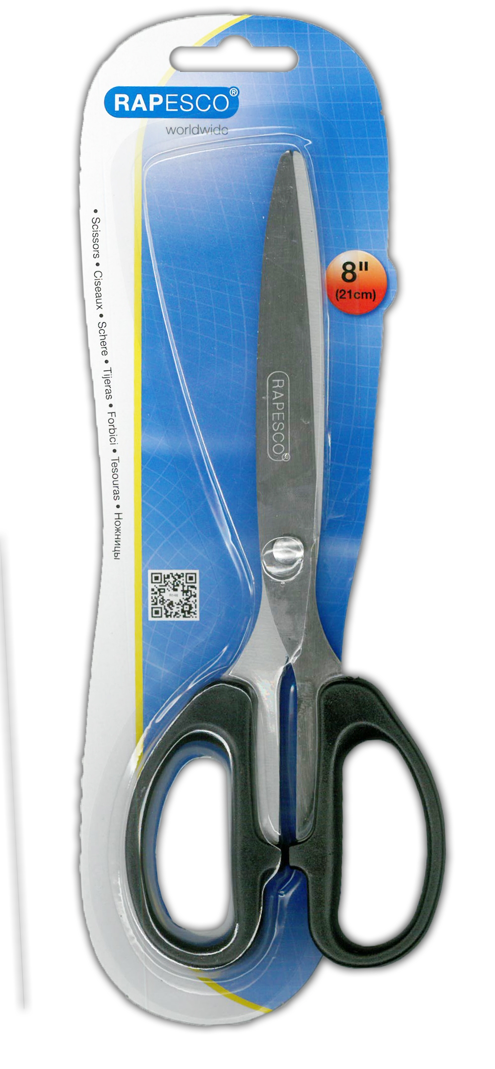 SCISSORS,Stainless Steel Medium 21cm Rapesco. I/cd [Splittable]