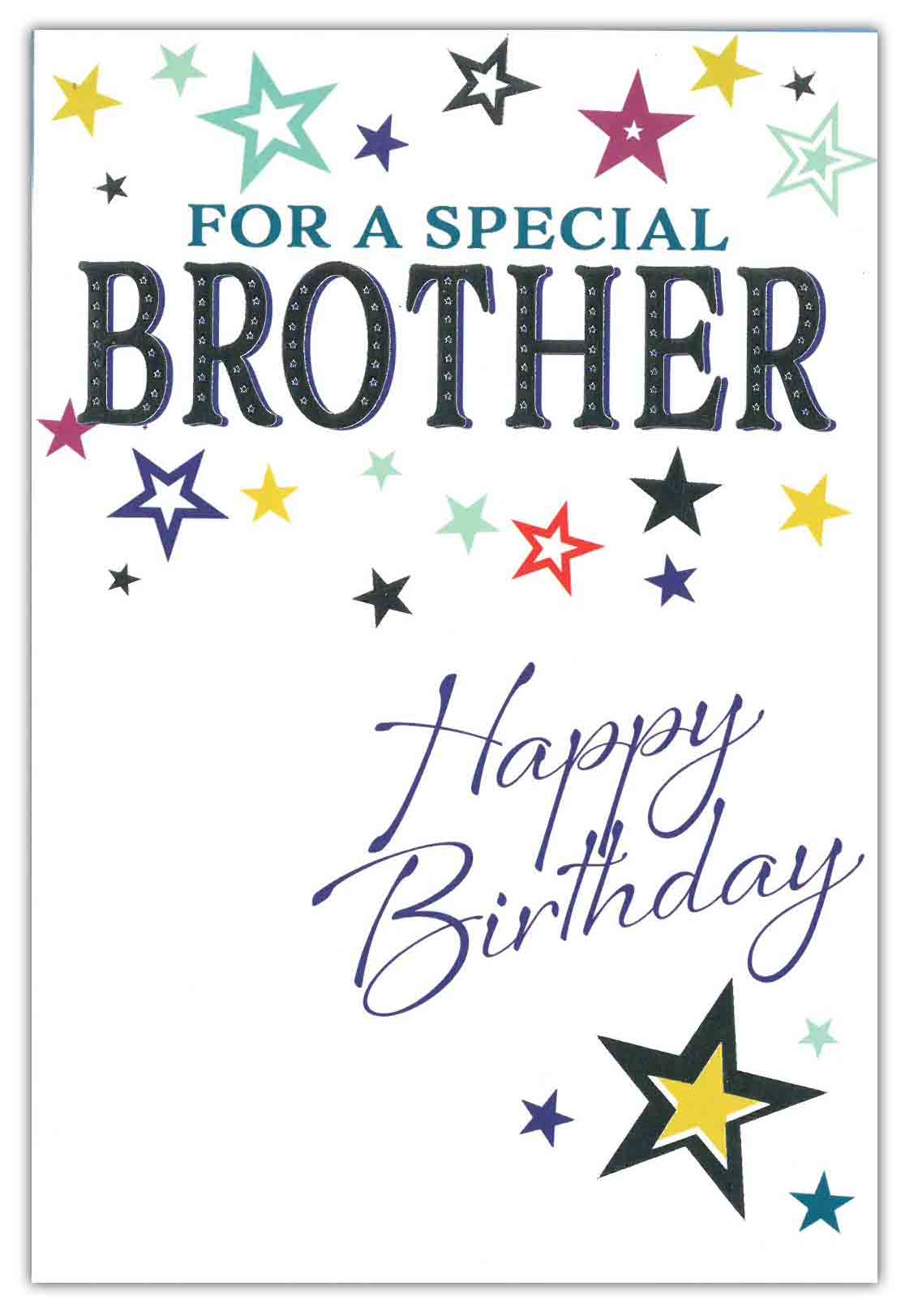 BIRTHDAY CARDS,Brother 6`s Stars