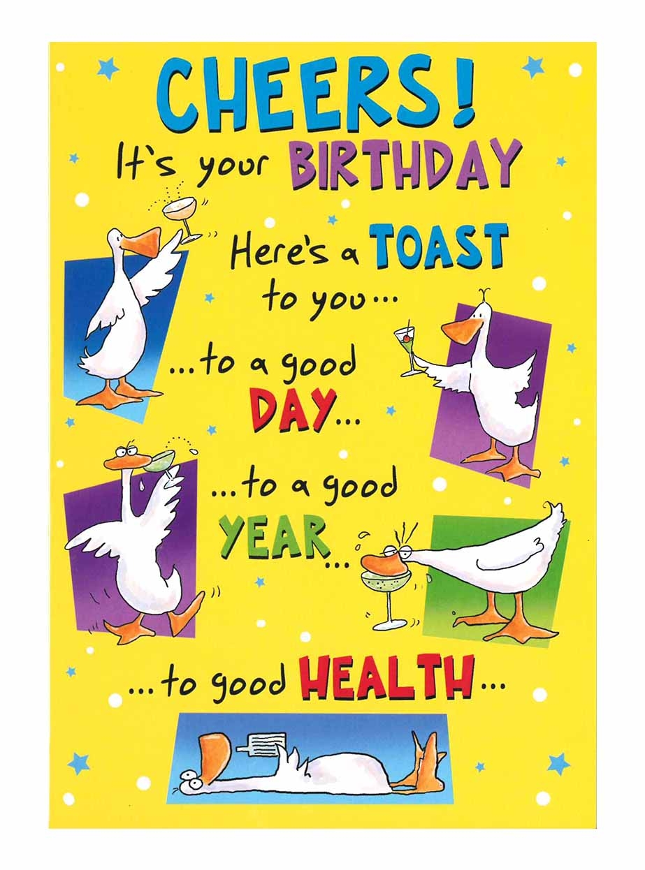 BIRTHDAY CARDS,Humour 6`s Humour Ducks