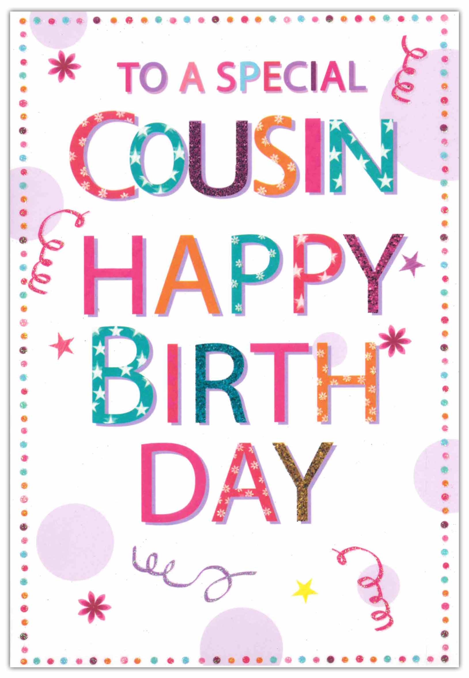 BIRTHDAY CARDS,Cousin 6`s Text