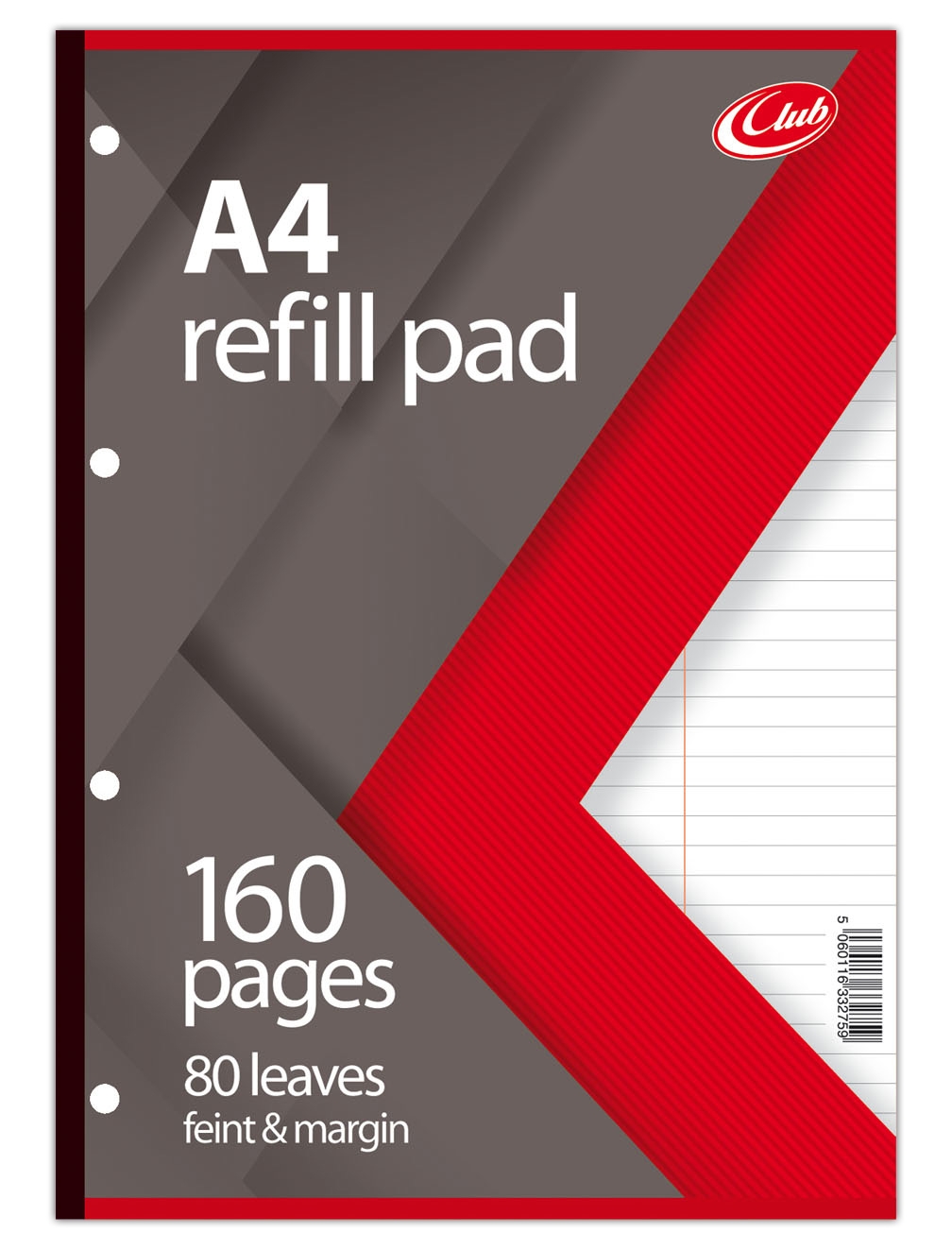 REFILL PAD,A4 Ft.& M CLUB 160 page 80lv [Packs Only]