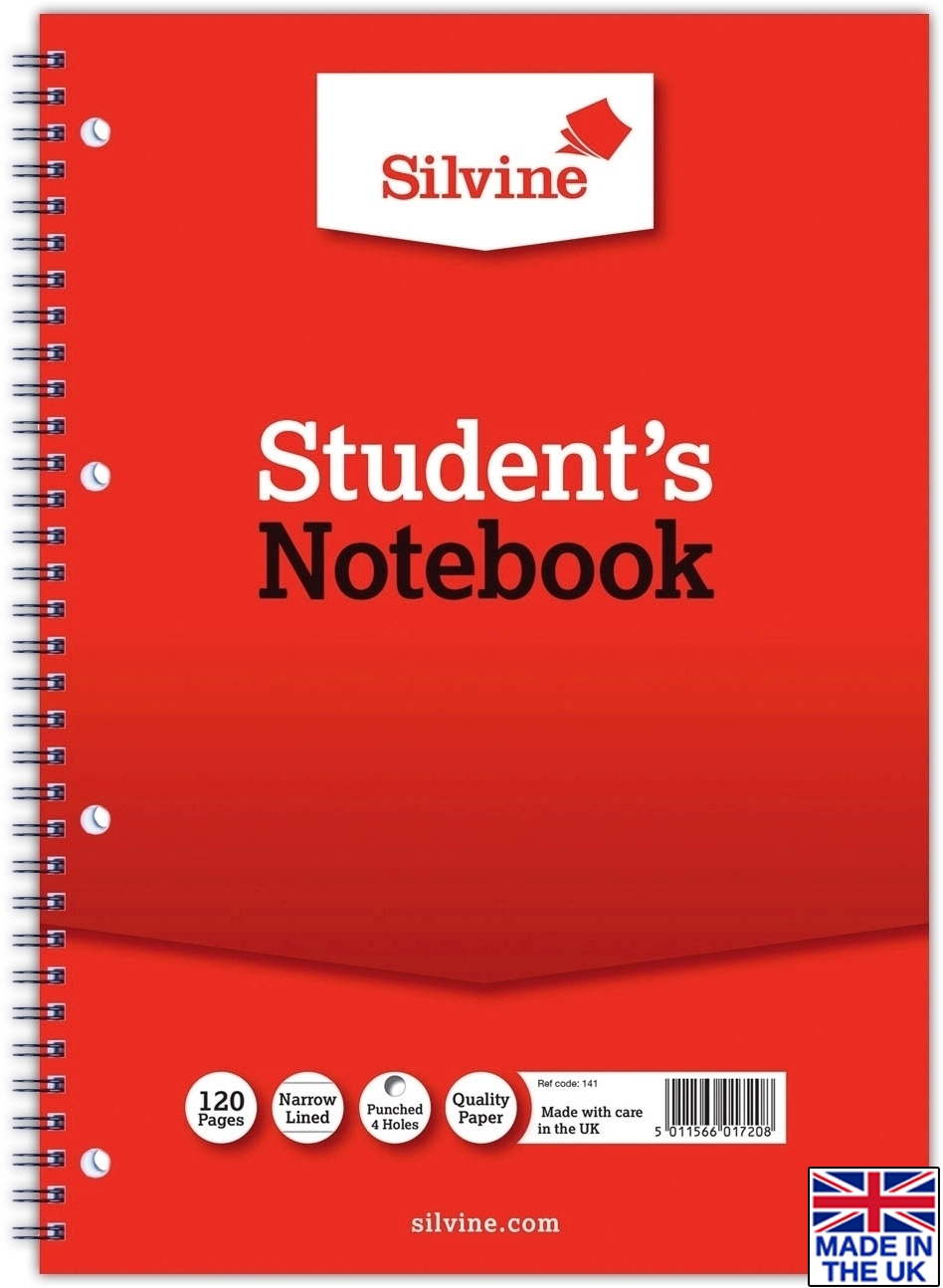 NOTEBOOK,Spiral Feint A4 60lv (Silvine) [Splittable]