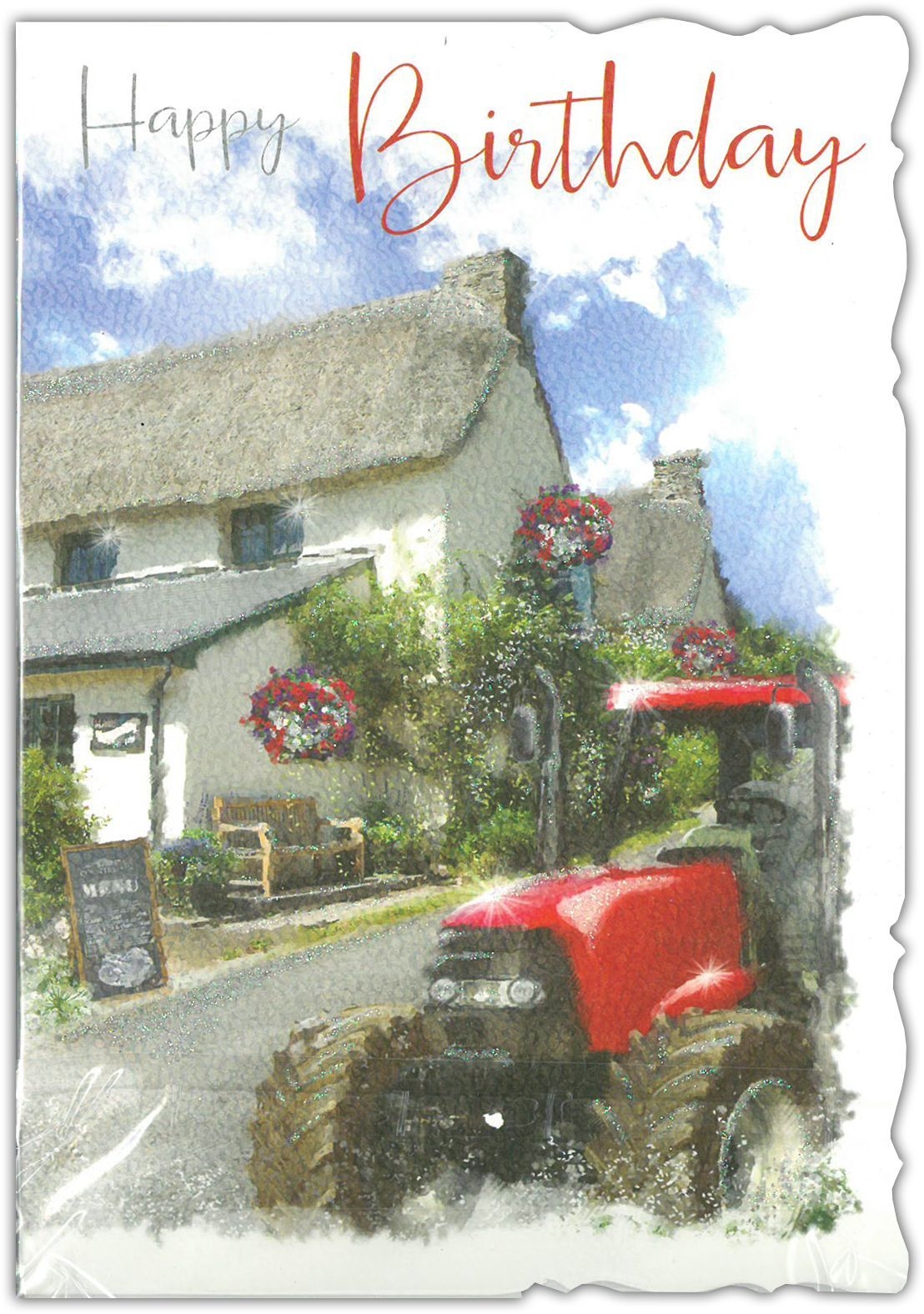 BIRTHDAY CARDS,6`s Village Pub & Tractor